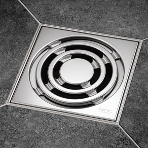 Sifon de pardoseala TECE drainpoint, 105 x 105 mm, iesire verticala DN 50, cu flansa universala Seal System, 3601300 - Img 3