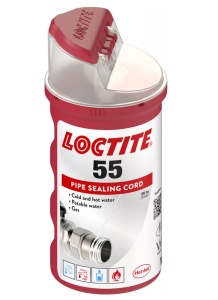 Snur etansare filete 160 m, pentru tevi si fitinguri din metal si plastic, LOCTITE 55