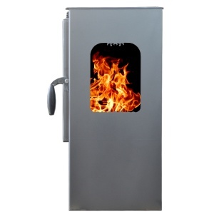 Soba pe lemn Termax Atria, 12.2 kW, randament 84.17%, 80 m², spatiu depozitare lemne, Antracit - Img 4