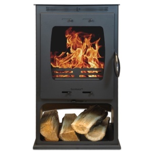 Soba pe lemn Termax Elan, 9.47 kW, randament 84.32%, 60 m², spatiu depozitare lemne, Negru - Img 1