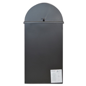 Soba pe lemn Termax Toader, 7.02 kW, randament 85.74%, 45 m², spatiu depozitare lemne, Antracit - Img 6