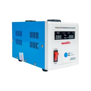 Stabilizator tensiune monofazat cu servomotor Westech MSER-1000, 1000VA (750W)