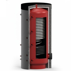 Boiler stativ igienic cu 2 serpentine KOPH VTA1-SOLAR PLUS-500-3, serpentina ACM din inox, 500 litri, clasa energetica B