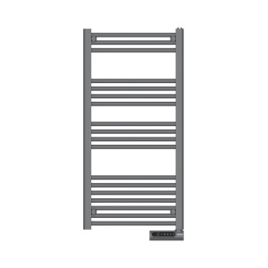 Calorifer electric de baie tip scarita Tesy TH01 750 W, IP24, ecran LCD, 6 - 8 m², Gri