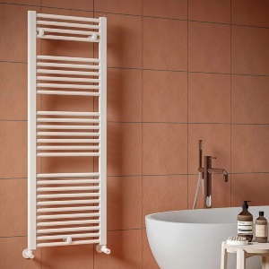 Calorifer (radiator) de baie Irsap Ares, tip scarita, din otel, drept 430/1118 mm, 577W - Img 2