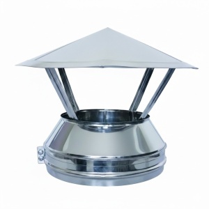 Capac terminal inox, tip A, DP, 0.5 mm, ⌀160 mm
