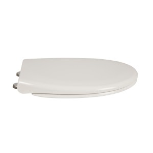 Capac WC din polipropilena, Eurociere Creta 1108E, alb, inchidere lenta, 370 x 445 mm