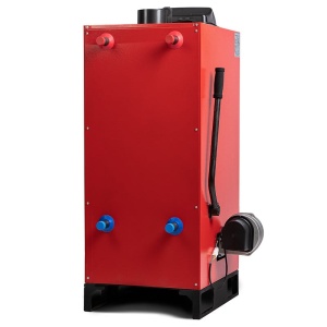 Pachet cazan pe lemn/carbune Termax Nordik 93 kW, cu ventilator si automatizare, Ø cos fum 220 mm, volum manta apa 200 litri, 3 bar