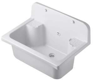 Chiuveta gradina / exterior Eurociere Pilozzo 56 Maxi 2051CM, polipropilena, alb, 55 x 37 x 35 cm