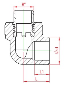 Cot teava PPR alb, Ø 25mm - 3/4E, 90 grade, PN25