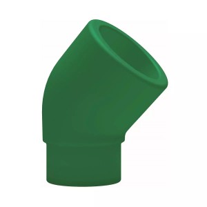 Cot teava PPR, Ø 32 mm, 45 grade, MF, PN25, verde - Img 1