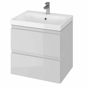 Dulap cu lavoar Moduo, cu sertare, 60, S801-222-DSM, gri