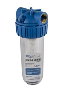 Filtru EVERLINE pentru apa si cartus bumbac 10", iesire 1'', filtrare mecanica