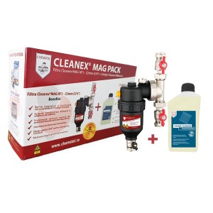 Filtru magnetic Cleanex Mag 1" - 3/4" 22 mm, anti-magnetita, retine si particulele non-magnetice + Solutie Cleanex Allround - Img 5