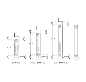 Pachet 10 elementi FONDITAL Exclusivo din aluminiu, B4 350 + Set accesorii montaj - Img 5