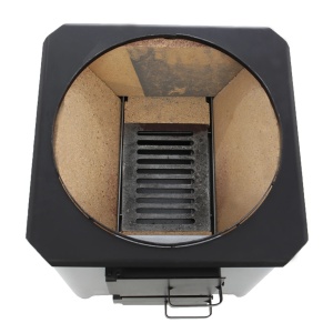 Boiler pe lemne din inox + focar 90 litri, FM Group