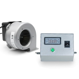 Pachet Centrala/Cazan pe lemn Termax 70 kW, cu ardere standard, volum manta apa 175 litri, cu sistem de automatizare si ventilator pentru tiraj fortat/controlat - Img 10