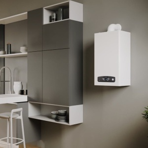 Centrala termica pe gaz in condensatie ARISTON CARES S 24, schimbator otel inox, kit evacuare inclus
