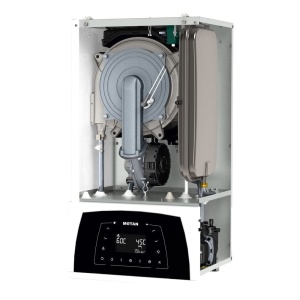 Pachet centrala termica pe gaz in condensare Motan Condens Plus 100 C38GC35V1XP5, 35 kW incalzire/35 kW ACM + Extragarantie 2 ani + Kit de evacuare inclus + Montaj + PIF (valabil pentru NEAMT, IASI si BARLAD) - Img 4