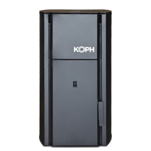 Pachet economic - Centrala cu peleti KOPH PM 30 kW, 200 mp, buncar peleti 30 kg, diametru cos fum ⌀80 mm, pompa recirculare si vas expansiune incorporate + Termostat ambiental KOPH 303RF + Aspirator cenusa 1000W + Cos fum inox de interior ⌀80 mm - Img 3