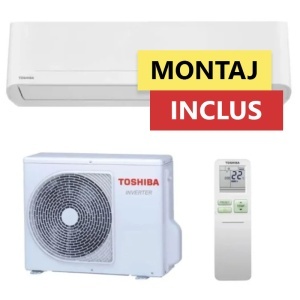 Pachet Montaj Inclus - Aparat de aer conditionat Toshiba Yukai 13000 BTU/h, A++, Ultra Fresh Filter, Low Noise Level, 8°C Heating Mode, Wi-Fi Ready, Self-cleaning (valabil pentru NEAMT, IASI si BARLAD)