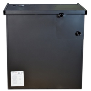 Pachet Termosoba pe lemn Termax Voinic, 12.05 kW, evacuare pe dreapta, cuptor integrat, randament 85.29%, 80 m², Antracit, Grup siguranta, Pompa recirculare si Boiler termoelectric Tesy 80 litri - Img 7
