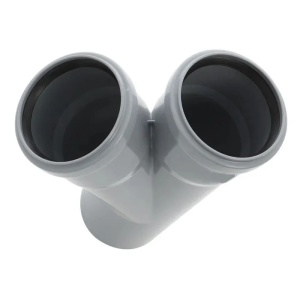 Ramificatie polipropilena, pentru scurgere, Ø 110/110 mm, unghi 45° - Img 2