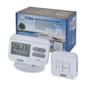 RESIGILAT: Termostat de ambient fara fir, neprogramabil, Conter T3W - Img 2