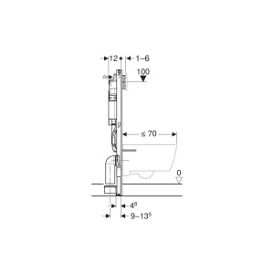 Rezervor wc cu cadru incastrat Geberit Duofix Sigma UP320 sistem de fixare si set izolare fonica - Img 3