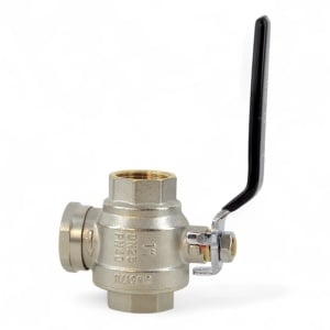 Robinet cu bila Ermetiq, filtru sita si magnet, 3 in 1, 1 1/4", PN40, alama - Img 3