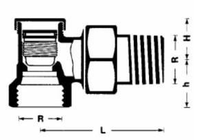 Robinet retur HERZ FE 3/4" colt, cu ventil - Img 2