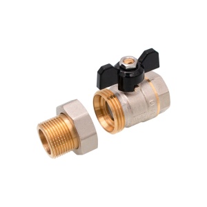 Robinet sferic tip fluture cu olandez 1/2", MF, Ermetiq