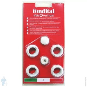 Set accesorii 6 piese montare radiator fara colier Fondital, 550103