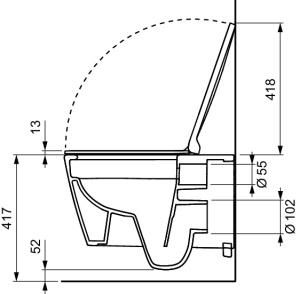 Set TECEneo vas WC cu functie de bideu, apa calda si rece, cu capac slim - Img 6