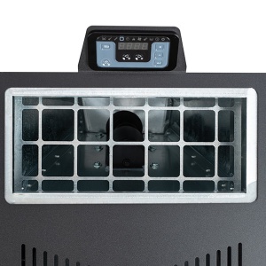 Pachet soba cu peleti TERMAX Kamin PD 10 kW, cu aer cald, 50 m², bordo