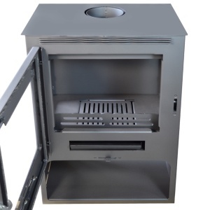Soba pe lemn Termax Atria, 12.2 kW, randament 84.17%, 80 m², spatiu depozitare lemne, Antracit - Img 5