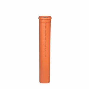 Teava PVC pentru scurgere canalizare exterioara, cu inel, multistrat, SN4, 125 x 3.2 mm, 4m - Img 2