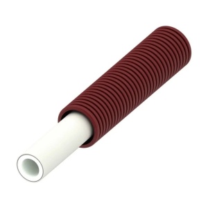 Teava TECEflex multistrat PE-Xc/Al/PE-RT, in copex rosu, Dim. 20, 21 x 3.45 mm
