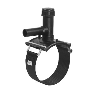 Teu cu colier electrofuziune, Ø125 x Ø40 mm, PN16, pentru bransament
