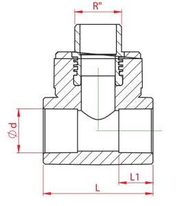 Teu PPR alb, Ø32-1 E-32