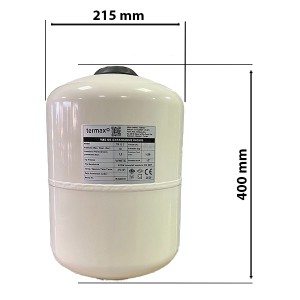 Dimensiuni Vas expansiune 12 litri Termax pentru instalatii sanitare, Ø 215 mm, 1/2"