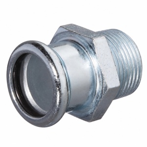 Adaptor drept 28 x 1, filet exterior, PCC PRESS, otel carbon
