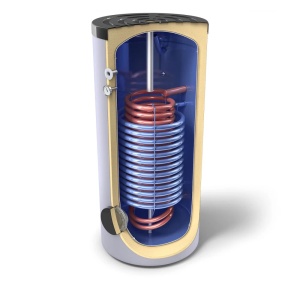 Boiler termoelectric pentru apa calda menajera Tesy EV 13S 17S 300 65, 275 litri, 2 serpentine paralele