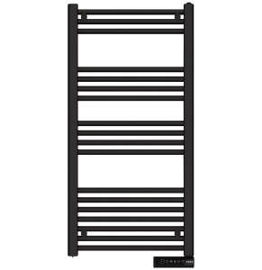 Calorifer electric de baie tip scarita Tesy TH01 750 W, IP24, ecran LCD, 6 - 8 m², Negru