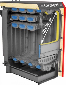 Centrala/Cazan fonta Termax Bio 34 kW, biomasa, Ø 147 mm, volum apa 48 litri - Img 3