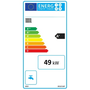 Centrala cu peleti Termax ECO GRI 50 kW, 330 mp, buncar peleti 170 kg, volum apa 150 litri, diametru cos fum ⌀120 mm - Img 2