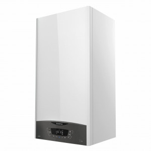 Centrala termica pe gaz in condensare, Ariston Clas One 35, murala, afisaj LCD, IPX5D, protectie inghet, schimbator caldura inox + Termostat SIEMENS wireless neprogramabil, kit evacuare inclus