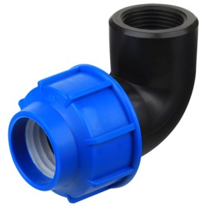 Cot PEHD, Ø40 mm x 1 1/4 I, 90º, PN16