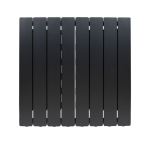 Element FONDITAL Blitz Super B4 din aluminiu 350 mm, putere termica W/elem. (ΔT 50) - 92.4 W, Black Coffee