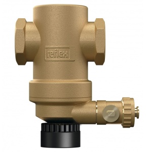 Filtru antimagnetita si anti-namol, Reflex Exdirt D 3/4" M pentru protectie centrale termice cu magnet neodymium detasabil cu montaj orizontal din alama.